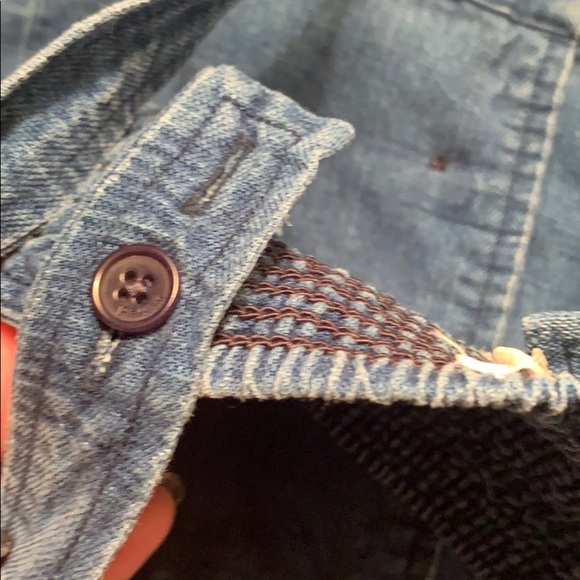 Denim Linen crop top - Picture 5 of 5